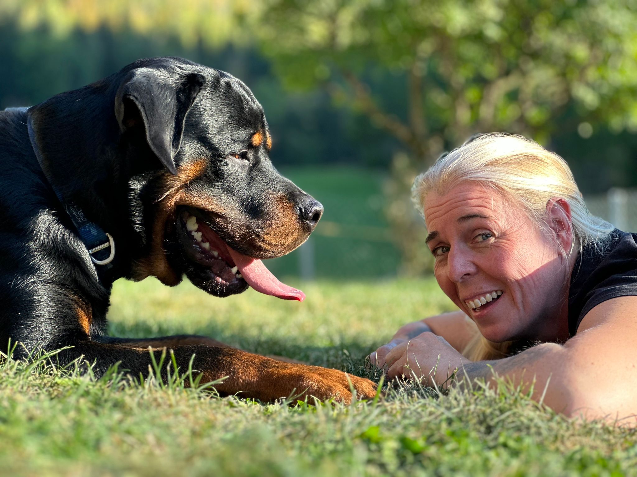 Myriam Iten mit Hund
